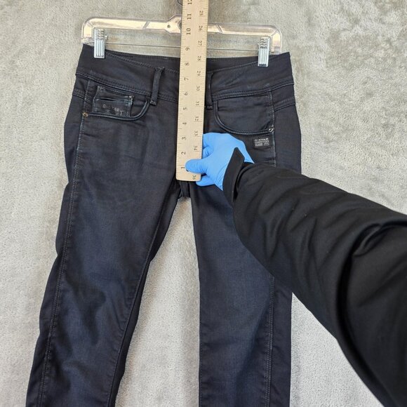 G-Star Raw Jeans Womens 26x30 Midge Cody Skinny Raw Denim Stretch Pants Low Rise - Picture 11 of 15